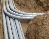 Electrical conduit laying the ground (fee / m)